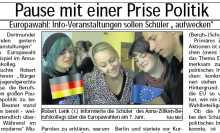 Screenshot eines Presseberichts